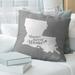 East Urban Home Sweet Throw Pillow Down/Feather/Polyester in Gray | 16 H x 16 W x 3 D in | Wayfair B51B6996D91A45F9AD7D3BEE7F90D1F1