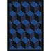 Blue/Navy 64 x 0.5 in Area Rug - Joy Carpets Whimsy Geometric Tufted Navy Area Rug Nylon | 64 W x 0.5 D in | Wayfair 1508C-04