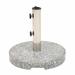 East Urban Home Parasol Base Granite Round 44.1 lb Metal/Stone in Gray | 14.37 H x 15.75 W x 15.75 D in | Wayfair F1CB6F33FE1240F48EF664F47D9D2030