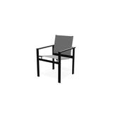 Telescope Casual Tribeca Café Stacking Patio Dining Chair Sling in Black | 34 H x 24 W x 24.5 D in | Wayfair 1T7893001