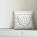 August Grove® Borley Soft Laurels Personalized Milestone Throw Pillow Polyester/Polyfill blend | 18 H x 18 W x 1.5 D in | Wayfair