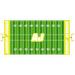 VWAQ Personalized Football Field Wall Decal Vinyl in White/Yellow | 36 H x 72 W in | Wayfair HOL16_36X72-YELLOW