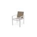 Telescope Casual Tribeca Café Stacking Patio Dining Chair Sling in White | 34 H x 24 W x 24.5 D in | Wayfair 1T7W80901