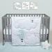 Harriet Bee Aniya Starry Dreams 4 Piece Crib Bedding Set Polyester in Gray | 35 W in | Wayfair 2713CFF86C4A476EA39241333C4ACBFB