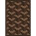 Brown 92 x 0.5 in Area Rug - Joy Carpets Whimsy Family Legacies Rooftop Tufted Chocolate Rug Nylon | 92 W x 0.5 D in | Wayfair 1505D-03