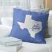 East Urban Home Pillow Polyester/Polyfill/Cotton Blend in Blue | 26 H x 26 W x 4 D in | Wayfair 6CC8D10232364E30A6F765B962431BE3