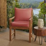 Rosecliff Heights Sunbrella Seat/Back Cushion, Polyester in Red/Brown | 23.5 W in | Outdoor Furniture | Wayfair 62EEBBCB5F3B4D2891A60DDD98F5B50C