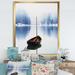 East Urban Home 'Empty Boat on Blue Lake' Picture Frame Print on Canvas in Blue/White | 20 H x 12 W x 1 D in | Wayfair