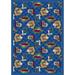 Blue 64 x 0.5 in Area Rug - Joy Carpets Just for Abstract Tufted Area Rug Nylon | 64 W x 0.5 D in | Wayfair 1461C-01