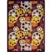 Red 64 x 0.5 in Area Rug - Joy Carpets Gaming & Entertainment Abstract Tufted Burgundy Area Rug Nylon | 64 W x 0.5 D in | Wayfair 1585C-03