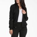 Dickies Women's Balance Zip Front Scrub Jacket - Black Size 2Xl (L10360)