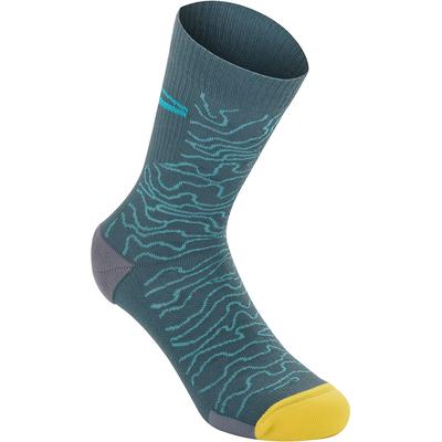Alpinestars Drop 15 Chaussettes, turquoise, taille L