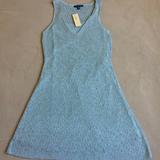 American Eagle Outfitters Dresses | American Eagle Pointelle Tank Sweater Dress - Gray | Color: Gray | Size: Various