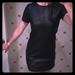 Zara Dresses | Black Leather Dress | Color: Black | Size: S