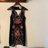Anthropologie Dresses | Anthropologie (Moulinette Surs) Embroidered Dress | Color: Blue/Red | Size: 2