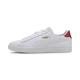 PUMA Unisex Smash V2 L Low-Top Trainers, PUMA White-High Risk Red-PUMA Team Gold, 6.5 UK