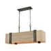 ELK Lighting Wooden Crate 40 Inch 5 Light Linear Suspension Light - 33386/5