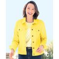 Appleseeds Women's DreamFlex Colored Jean Jacket - Yellow - 2X - Womens