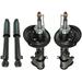 2011-2013 Kia Sorento Front and Rear Suspension Strut and Shock Absorber Assembly Kit - TRQ SKA85402
