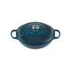 Le Creuset Signature Enamelled Cast Iron Shallow Casserole Dish With Lid, 30 cm, 3.2 Litres, Deep Teal, 21180306422430