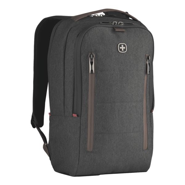 Wenger Laptoprucksack »City Upgrade« + Umhängetasche» grau, 28x41x17 cm Image