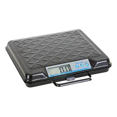 Brecknell GP100 100 lb. Black Portable Electric Utility Bench Scale with 12" x 10" Platform