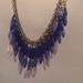 Anthropologie Jewelry | Blue Beaded Statement Necklace | Color: Blue | Size: Os