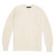 Paul James Knitwear Mens 100% Cotton Fisherman Rib Knit Jumper (Ecru, M)