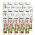 Den Braven - 25x Mastic silicone neutre bâtiment 7070 Plus blanc 300ml