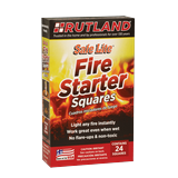 Rutland Products Safe Lite Fire Starter Squares 24 Squares 50C