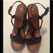 American Eagle Outfitters Shoes | American Eagle Brown Leather Sandals Sz 8.5 | Color: Brown | Size: 8.5