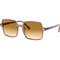 Ray-Ban SQUARE II RB1973 Sunglasses 128151-53 - Gradient Brown Lenses