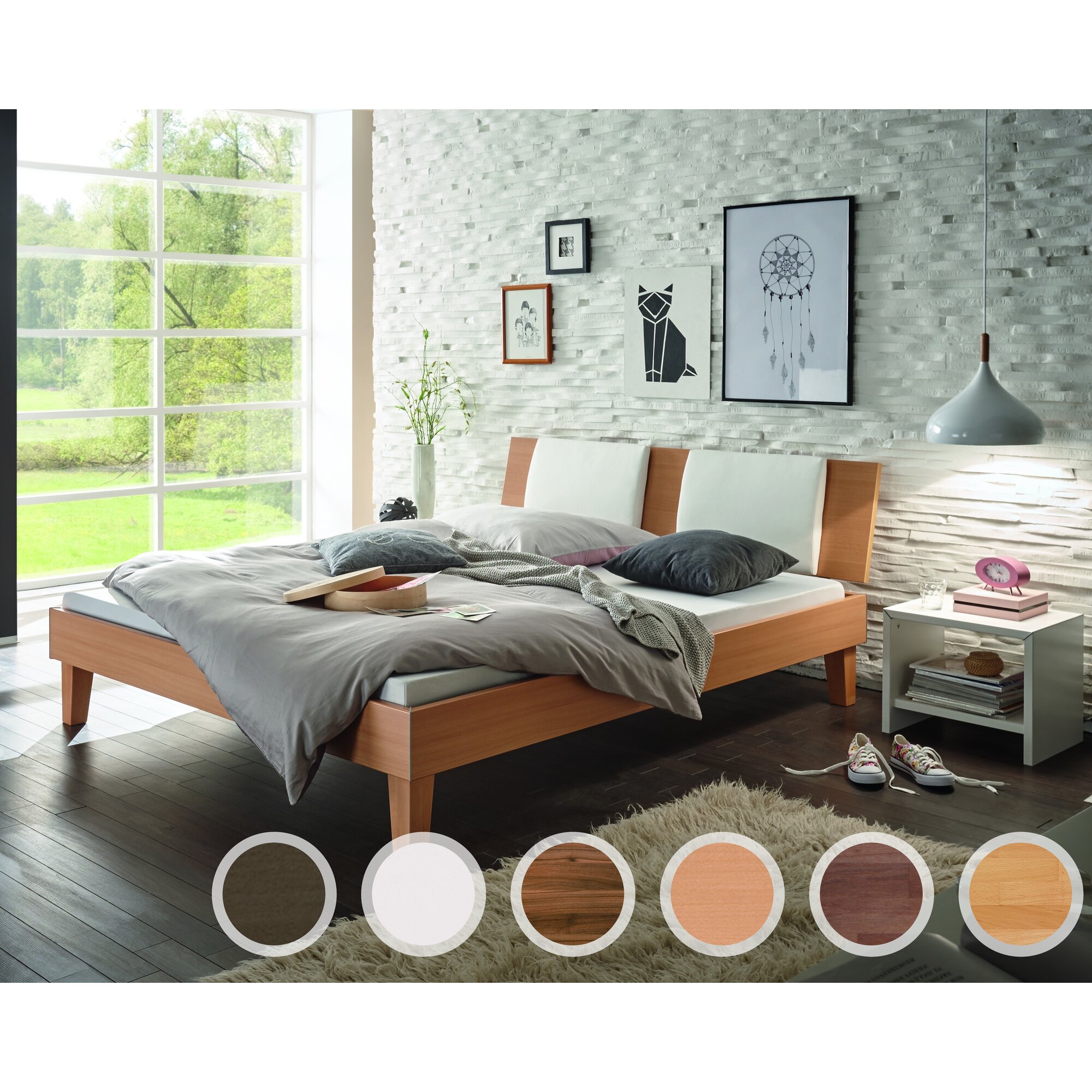 Hasena Movie-Line Bett Star Juve/Orva 160x200 cm / Buche HN Image