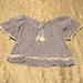 American Eagle Outfitters Tops | American Eagle Outfitters Off The Shoulder Top | Color: Blue/White | Size: Xs