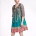 Anthropologie Dresses | Anthropologie $198 Tanvi Kedia Boho Peasant Dress | Color: Blue/Pink | Size: Xs