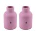 Alumina Nozzle Cups for TIG Welding Torches Series 9/20/25/17/18/26 with Large Diameter Gas Lens Set-Up - Model: 57N74 - #8 (1/2 ) - (2 PACK)