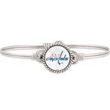 Women's Luca + Danni Washington Capitals Silver Bangle Bracelet