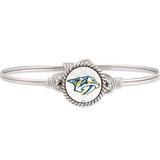 Women's Luca + Danni Nashville Predators Silver Bangle Bracelet