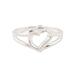 Expression of Romance,'Sterling Silver Heart Band Ring Crafted in India'