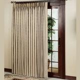 Gabrielle Pinch Pleat Patio Panel 96 x 84, 96 x 84, Federal Blue