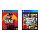 Red Dead Redemption 2 Standard Edition [PlayStation 4] Disk & Grand Theft Auto V Premium Edition - [PlayStation 4]
