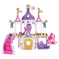 My Little Pony E9919 Freundschaftsschloss Spielset inklusive Twilight Sparkle und Pinkie Pie, Ponyfiguren mit kämmbaren Haaren und 16 Accessoires, 7,5 cm