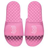 Women's ISlide Pink Boston Red Sox Primary Logo Slide Sandals