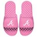 Women's ISlide Pink Atlanta Braves Primary Logo Slide Sandals