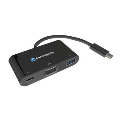 Comprehensive USB 3.1 Gen 1 Type-C Multi-Adapter Hub with VGA, USB 3.1 Gen 1 Type-A, and USB3C-VGAUSB3PD