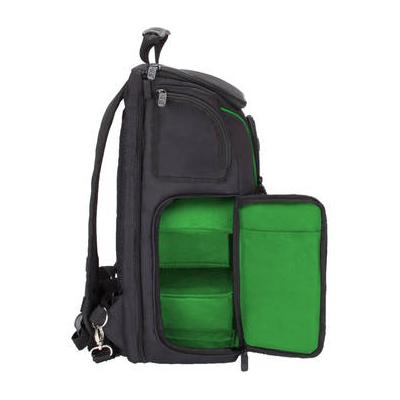 USA GEAR S17 DSLR Camera Backpack (Black/Green Interior) GRSLS17100GNEW