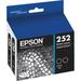 Epson 252 DURABrite Ultra Black Ink Cartridge Dual Pack T252120-D2