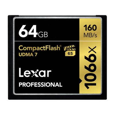 Lexar 64GB Professional 1066x CompactFlash Memory Card (UDMA 7) LCF64GCRBNA1066