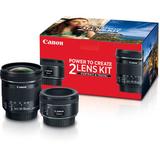 Canon Portrait & Travel 2 Lens Kit with 50mm f/1.8 and 10-18mm f/4.5-5.6 Lenses 0570C010