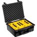 Pelican 1554 Waterproof 1550 Case with Yellow and Black Divider Set (Black) 015500-0040-110